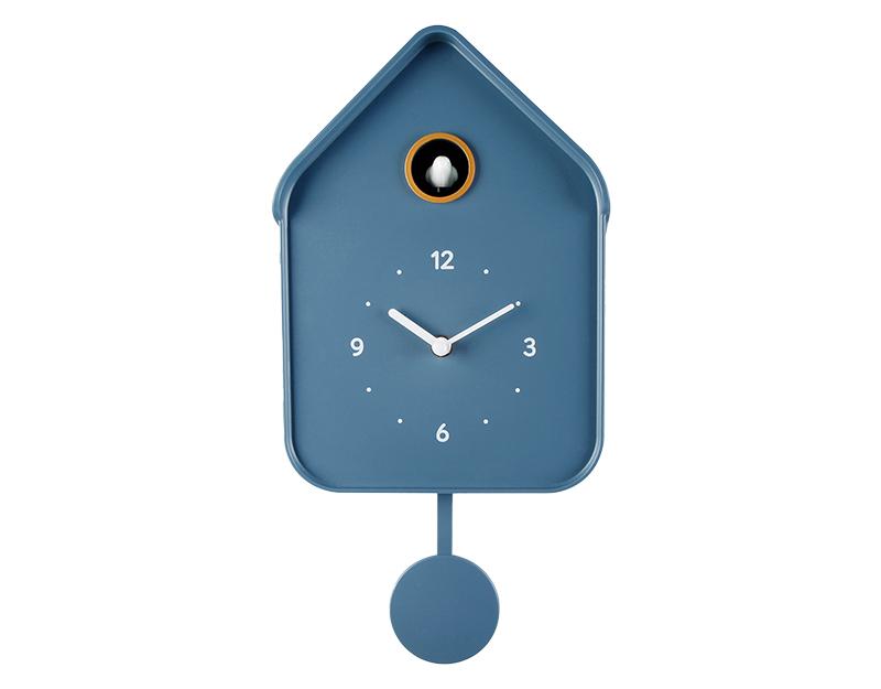 Photo n°1 du produit Horloge coucou bleu 20.6x39cm-H388T39-0