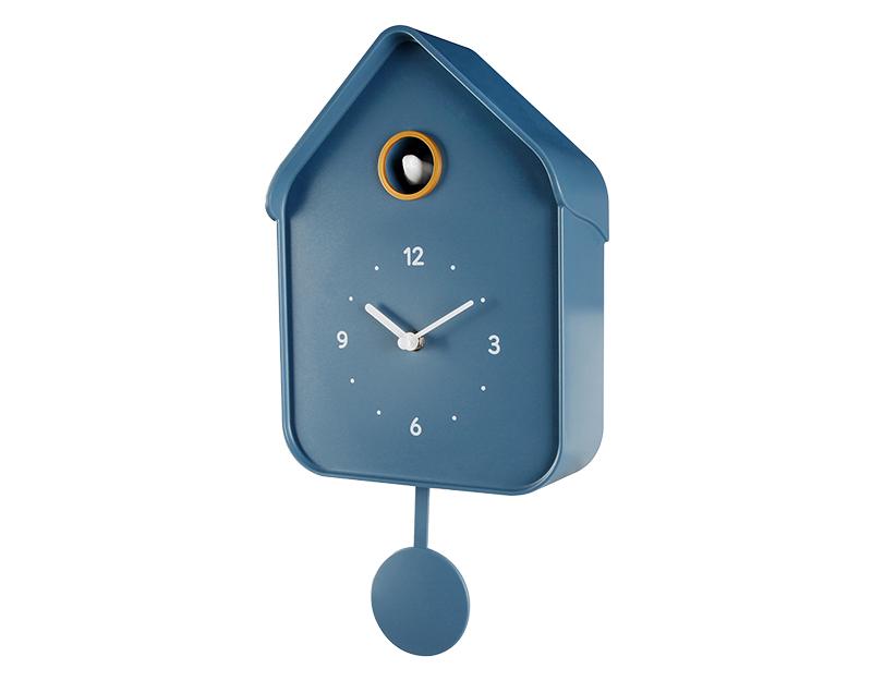 Photo n°2 du produit Horloge coucou bleu 20.6x39cm-H388T39-0