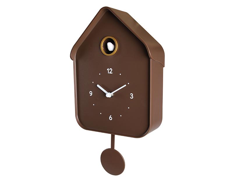 Photo n°2 du produit Horloge coucou chocolat 20.6x39cm-H386T39-0