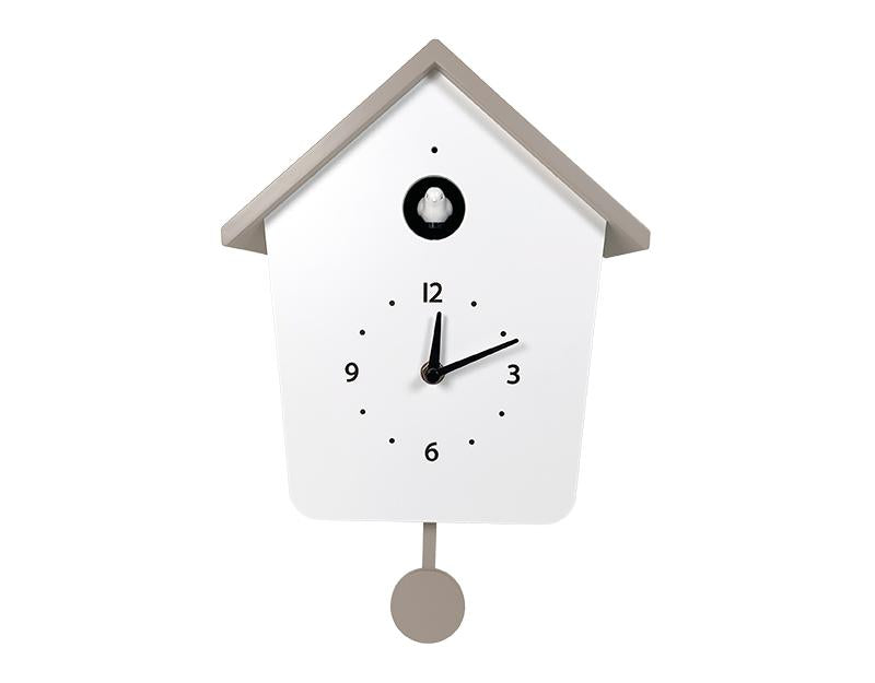 Photo n°1 du produit Horloge coucou écru/beige 23x10x35.4cm-H394T35-0