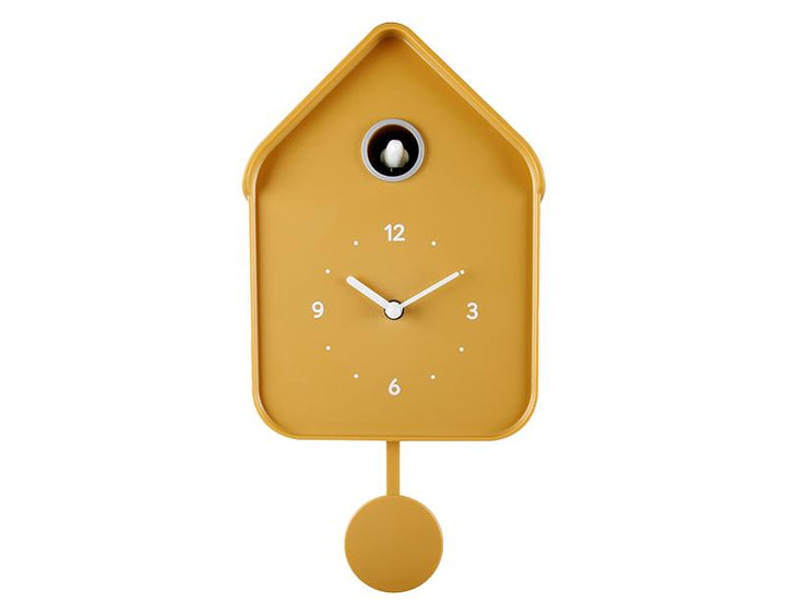 Photo n°1 du produit Horloge coucou jaune 20.6x39cm-H387T39-0
