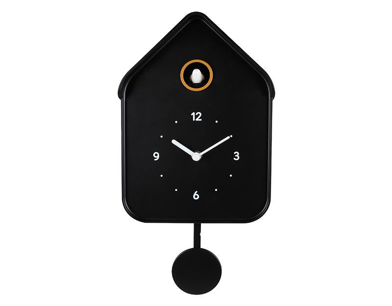 Photo n°1 du produit Horloge coucou noir 20.6x39cm-H382T39-0