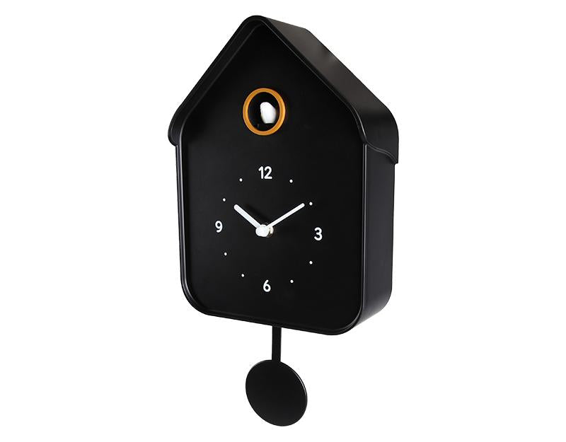 Photo n°2 du produit Horloge coucou noir 20.6x39cm-H382T39-0