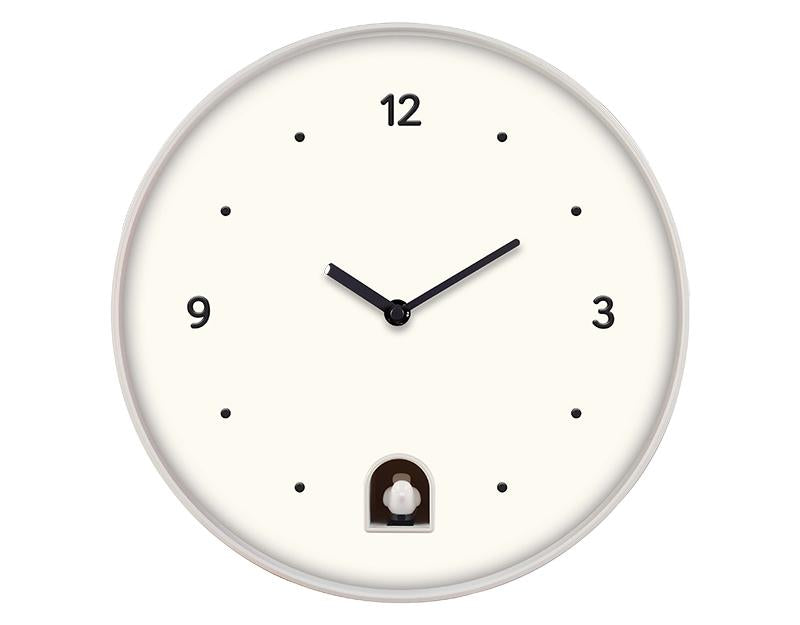 Photo n°1 du produit Horloge coucou rond blanc 30cm-H373C30-0