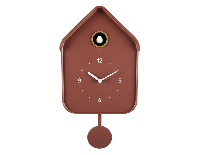 Photo n°1 du produit Horloge coucou terracotta 20.6x39cm-H383T39-0