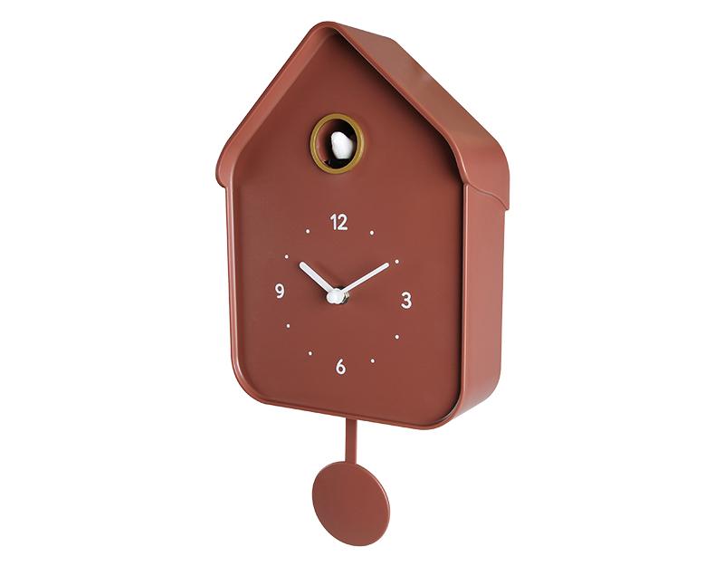 Photo n°2 du produit Horloge coucou terracotta 20.6x39cm-H383T39-0