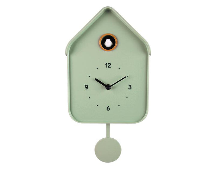 Photo n°1 du produit Horloge coucou vert 20.6x39cm-H381T39-0