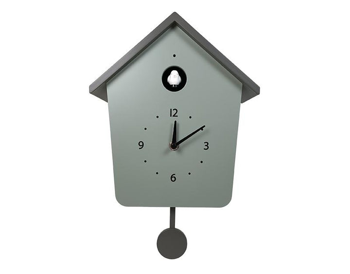Photo n°1 du produit Horloge coucou vert/gris 23x10x35.4cm-H395T35-0
