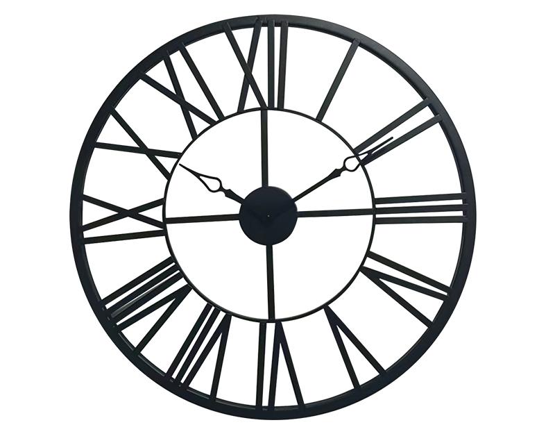 Photo n°1 du produit Horloge métal noir ajourée 65cm-H352C65-0