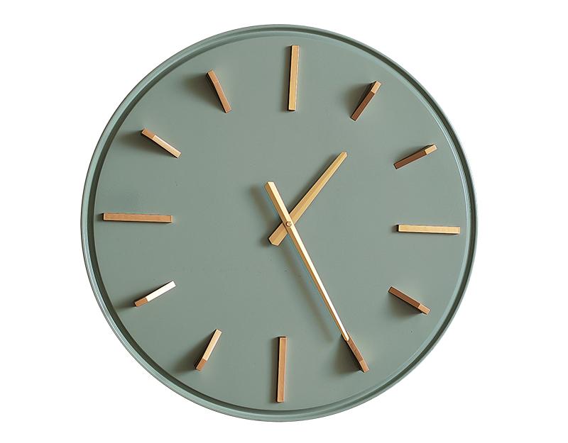 Photo n°1 du produit Horloge métal sauge et doré 51.5cm-H353C51-0