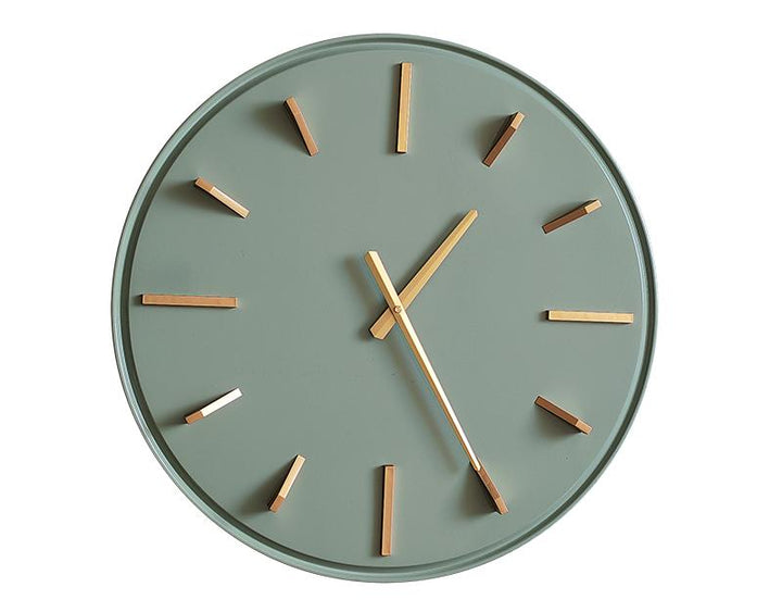 Photo n°1 du produit Horloge métal sauge et doré 51.5cm-H353C51-0