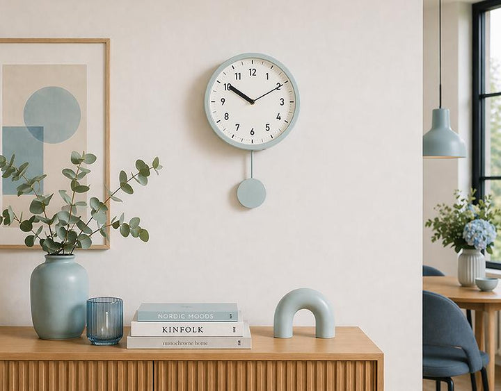 Photo n°3 du produit Horloge pendule blanc 25x37cm-H376T37-0