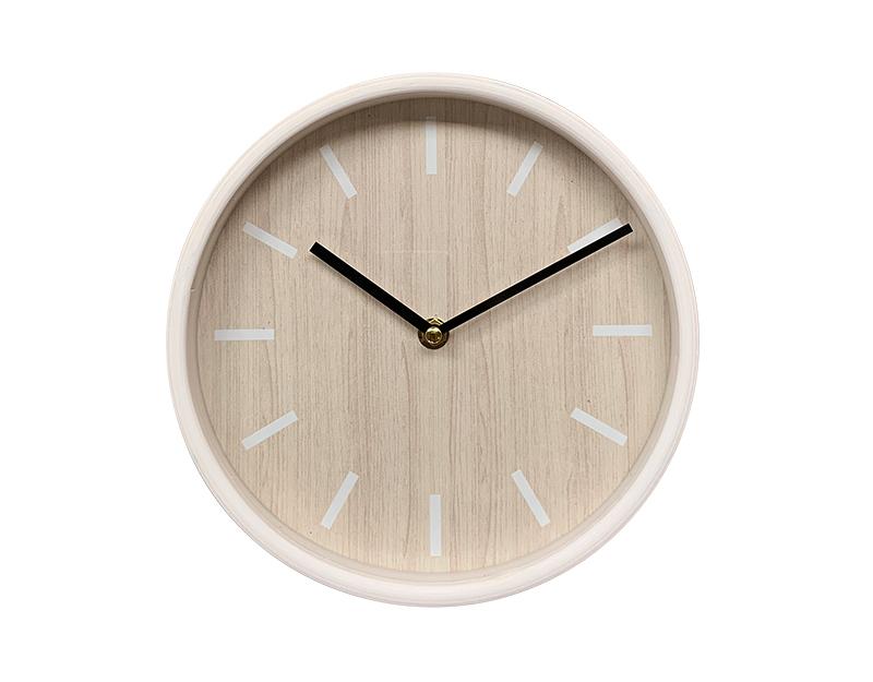 Photo n°1 du produit Horloge ronde bois clair 22cm-H355C22-0