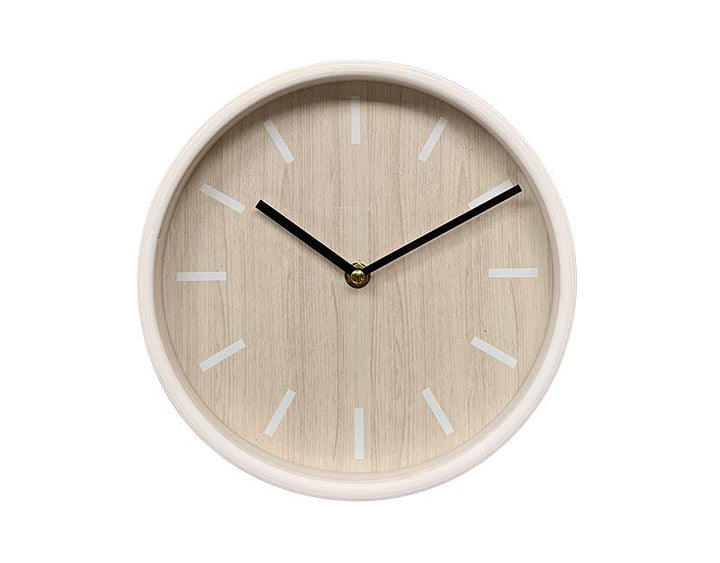 Photo n°1 du produit Horloge ronde bois clair 22cm-H355C22-0