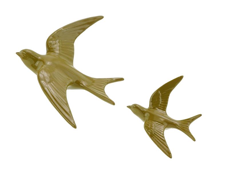Photo n°1 du produit Lot de 2 oiseaux vert 7.9x9.4cm et 12.4x13.4cm-615VTTT-0