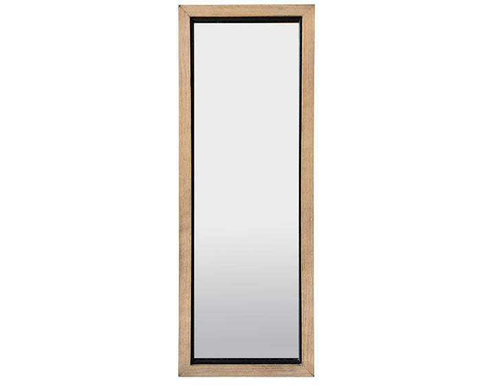 Photo n°1 du produit Miroir bois et métal 50x140cm Naturel-GP910CT140-0