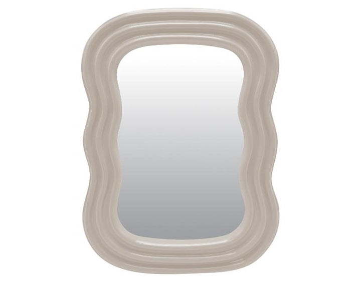 Photo n°1 du produit Miroir color ondulé beige 14x19,5cm-GP268T19-0