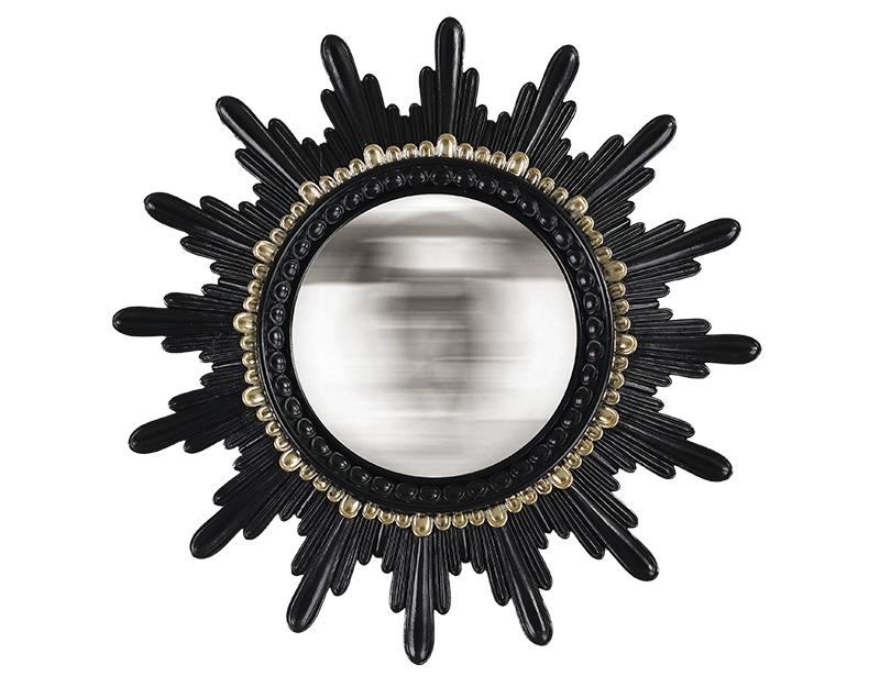 Photo n°1 du produit Miroir convexe soleil noir et doré 20.3cm-GR277C20-0