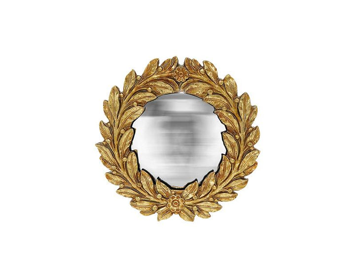 Photo n°1 du produit Miroir couronne convexe doré 15.8cm-GR728C15-0