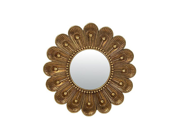 Photo n°1 du produit Miroir fleur doré 15cm-GR768C15-0