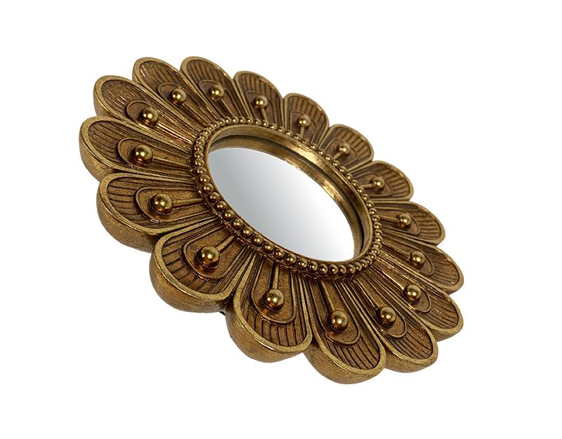Photo n°3 du produit Miroir fleur doré 15cm-GR768C15-0