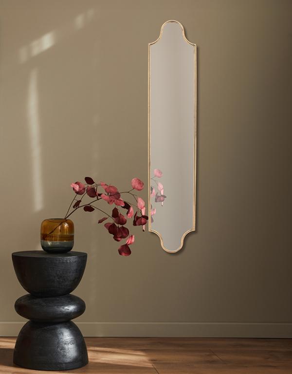 Photo n°2 du produit Miroir métal doré 20.5x100cm-GP807T100-0