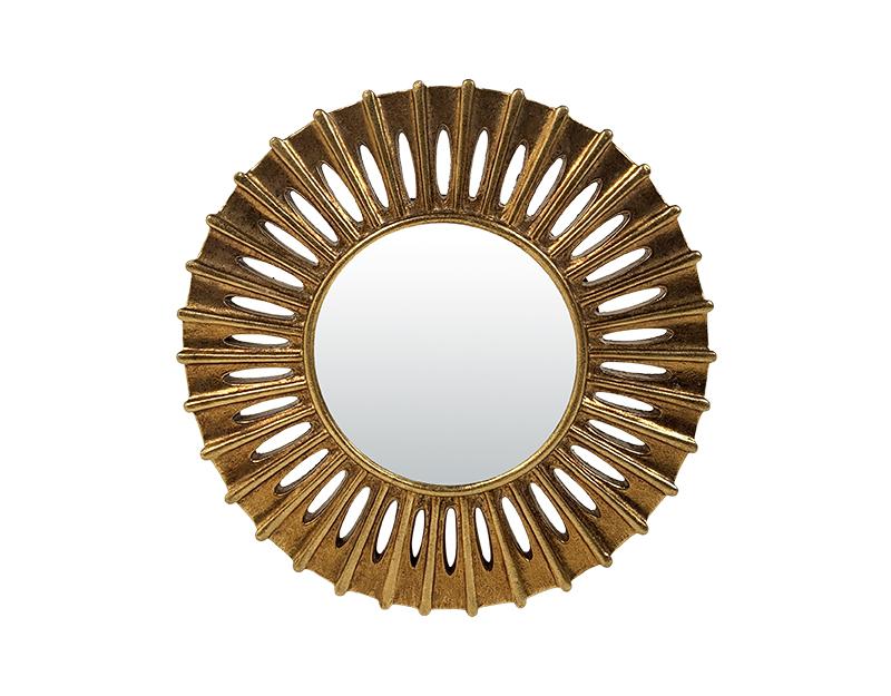 Photo n°1 du produit Miroir soleil doré 15.5cm-GR767C15-0