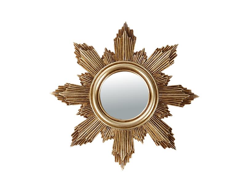 Photo n°1 du produit Miroir soleil doré 15.5cm-GR769C15-0