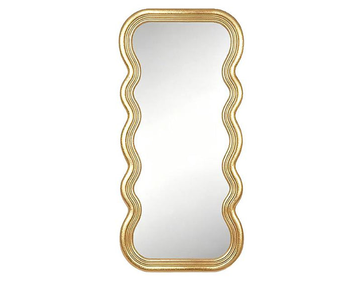 Photo n°1 du produit Miroir vagues doré 55x116cm-GP272T116-0