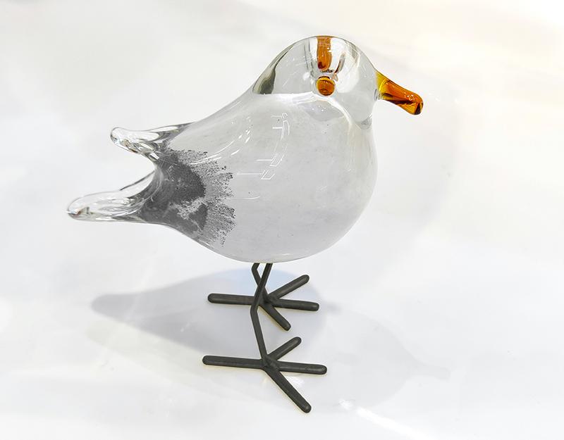 Photo n°3 du produit Mouette en verre sur pieds 13,5x8,5x14,5cm-ST149T14-0