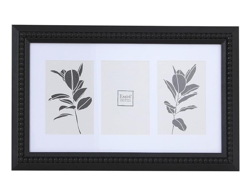 Photo n°1 du produit Multivues noir perles 3 vues 38x22cm-607V3T15-0