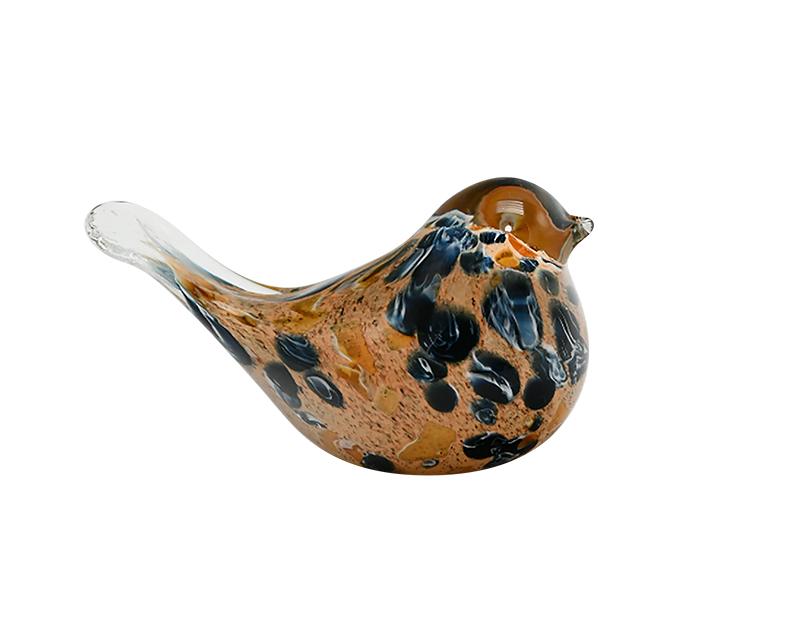 Photo n°1 du produit Oiseau en verre multicolore 14x7x8,5cm-ST148T8-0