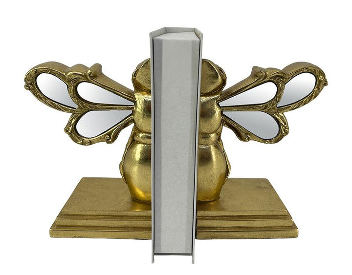 Photo n°3 du produit Serre-livres abeille doré miroir 12.5x10.5x18.5cm-SL222TTT-0
