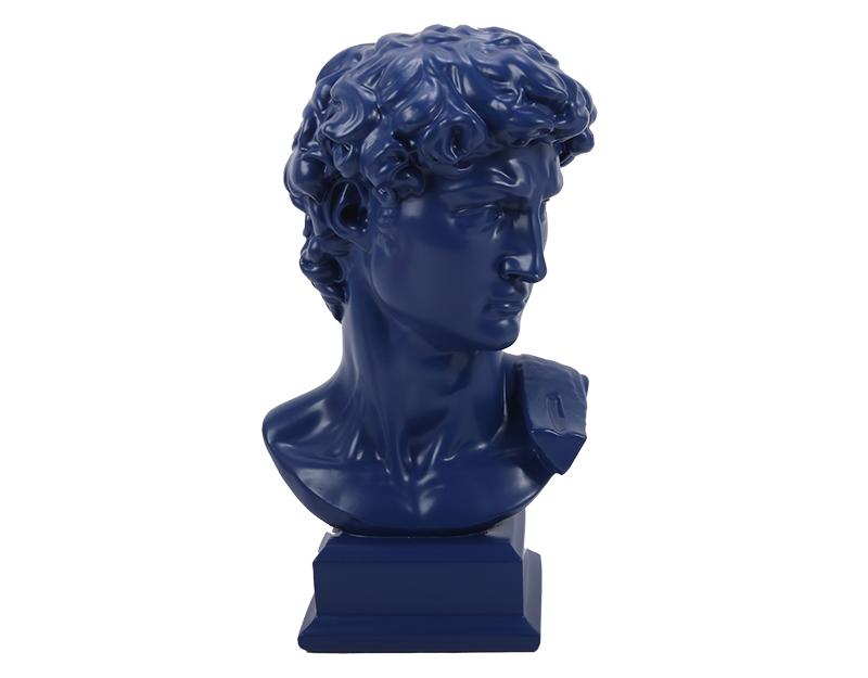 Photo n°1 du produit Statue buste homme bleu 17x15x29.8cm-ST133BT29-0