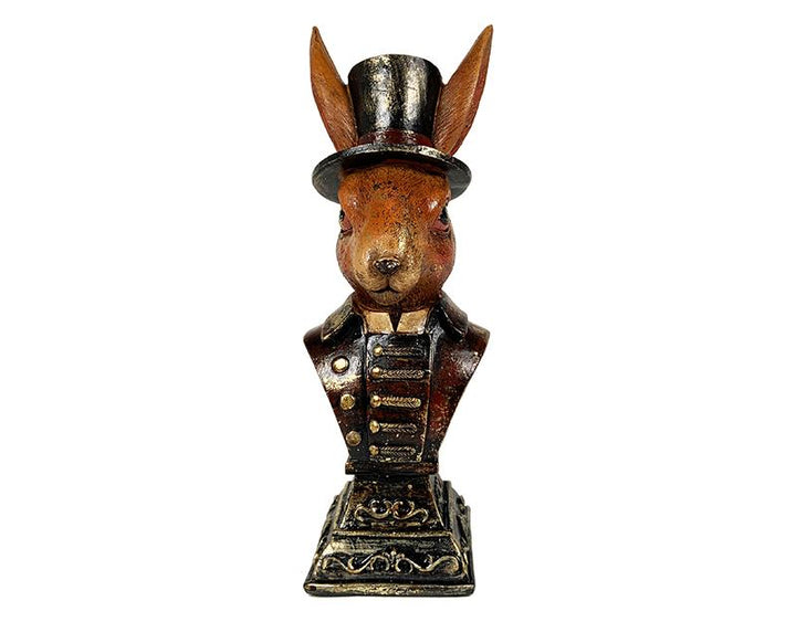 Photo n°1 du produit Statue buste lapin 9x9,5x24,5cm-ST127T24-0