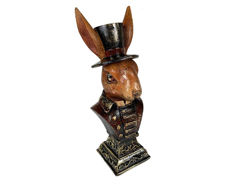 Photo n°4 du produit Statue buste lapin 9x9,5x24,5cm-ST127T24-0