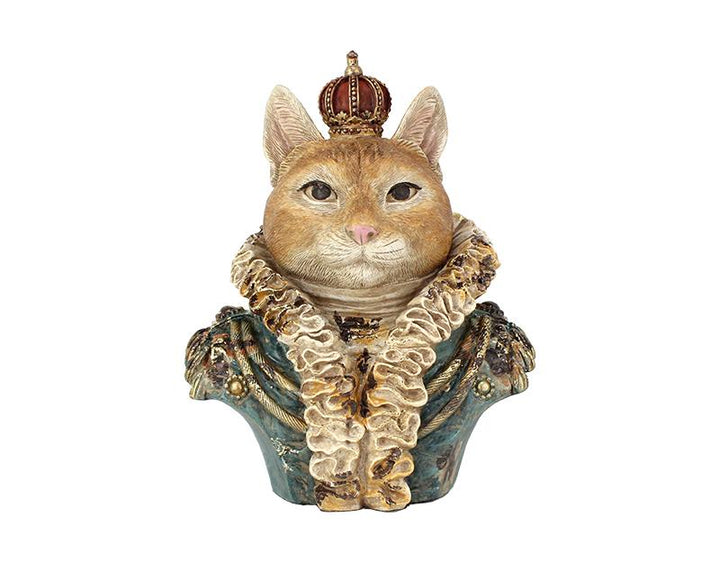 Photo n°1 du produit Statue chat roi 14x10x17cm-ST153T17-0