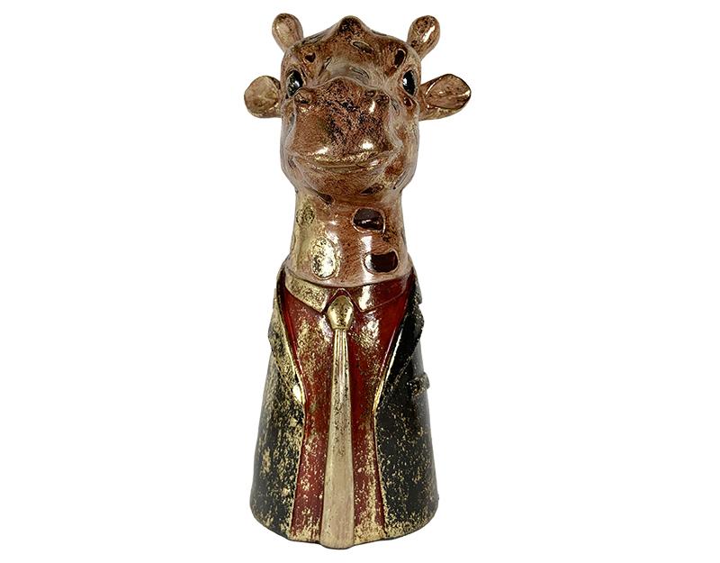 Photo n°2 du produit Statue girafe doré 18.5x15x30.5cm-ST125T30-0