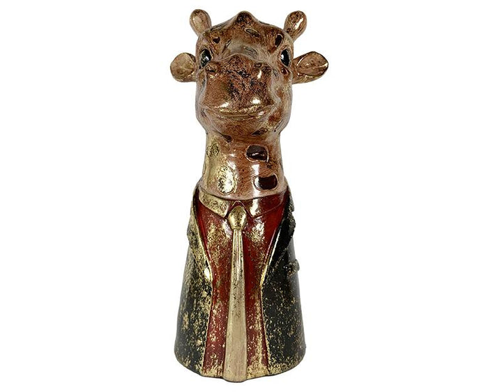 Photo n°2 du produit Statue girafe doré 18.5x15x30.5cm-ST125T30-0