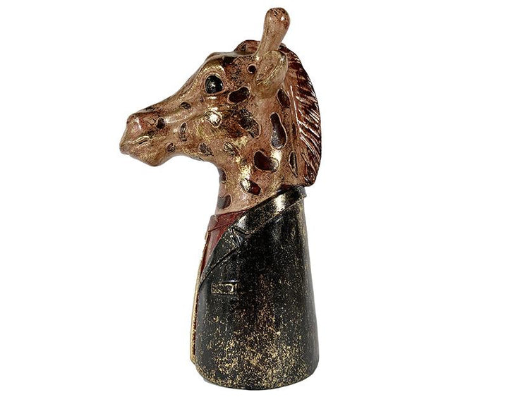 Photo n°3 du produit Statue girafe doré 18.5x15x30.5cm-ST125T30-0