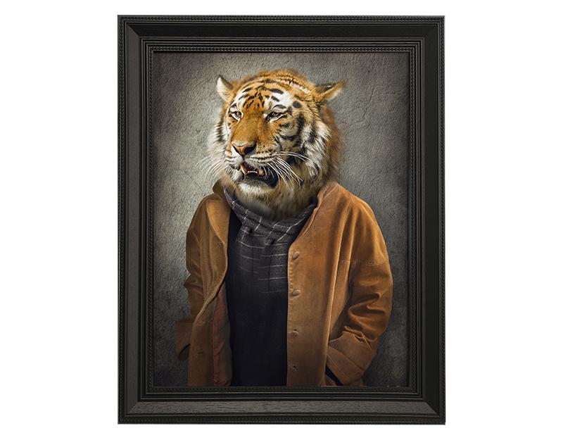 Photo n°1 du produit Tableau rectangle moulure en bois HIPSTER 40x50-F16830004-0