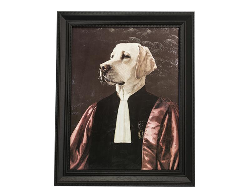 Photo n°1 du produit Tableau rectangle moulure en bois  THE ADVOCATE 68x83-K23527003-0