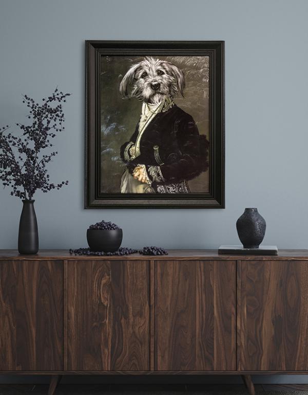 Photo n°2 du produit Tableau rectangle moulure en bois THE ARCHDUKE 68x83-K23527006-0