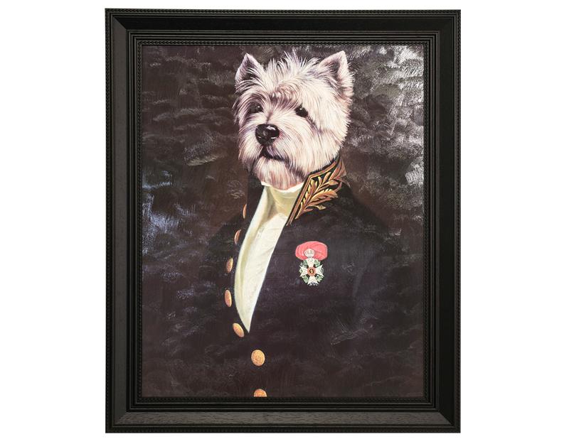 Photo n°1 du produit Tableau rectangle moulure en bois THE OFFICER MESS 50x40-E13527001-0