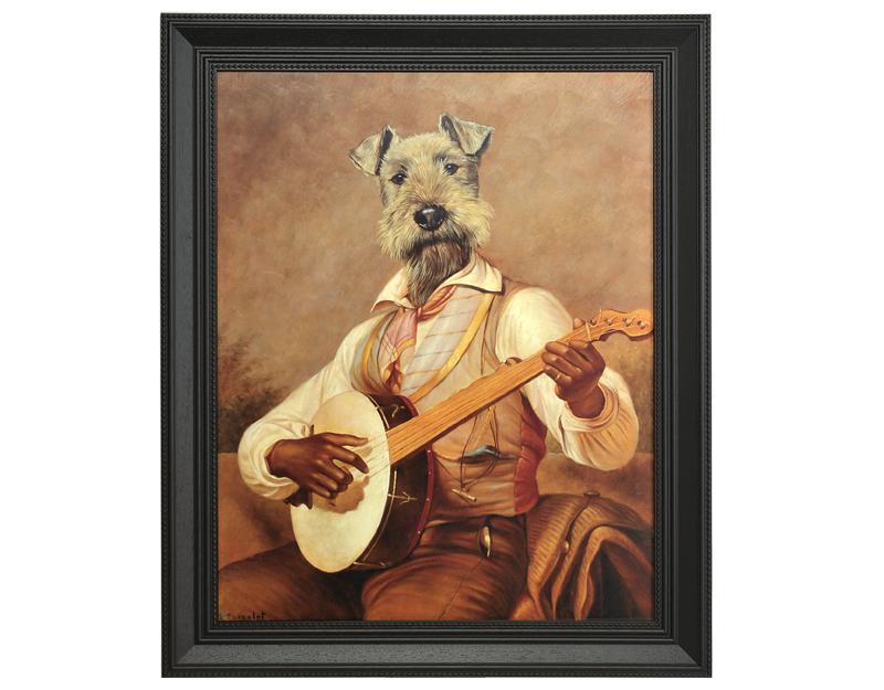 Photo n°1 du produit Tableau rectangle moulure en bois THE TROUBADOUR 68x83-K23527009-0