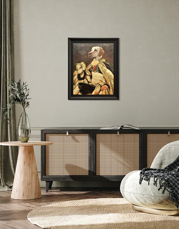 Photo n°2 du produit Tableau Tableau rectangle moulure en bois THE DUKE 47x40-E23527010-0