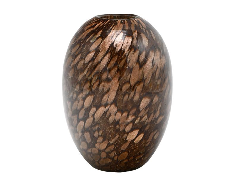 Photo n°1 du produit Vase verre écail noir et blanc 20x29cm-706T29-0