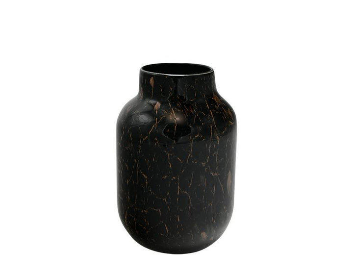 Photo n°1 du produit Vase verre noir effet 15x23cm-605T23-0